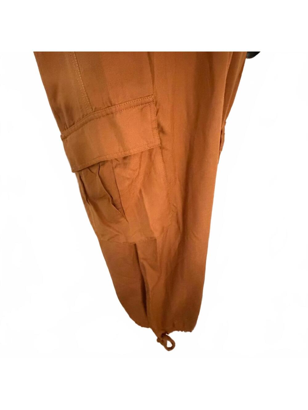NWT FREE PEOPLE PALASH SOLID CARGO PANTS - GOLDENROD 7780 size M - Picture 6 of 9